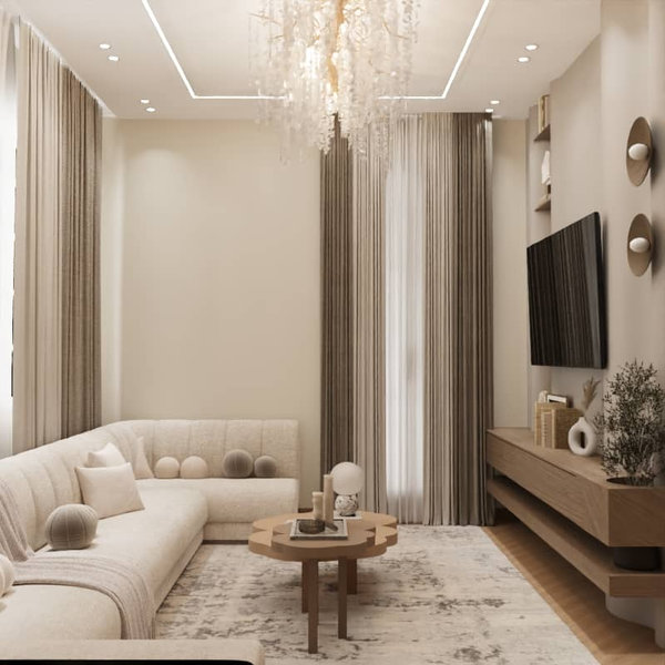 تصميم داخلي حديث لفيلا في خزام