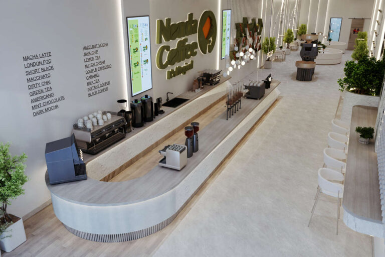 تصميم داخلي لنوندا كافيه -Interior Design for Nonda Cafe _8