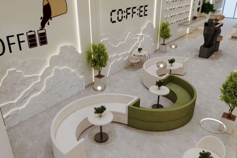 تصميم داخلي لنوندا كافيه -Interior Design for Nonda Cafe _8