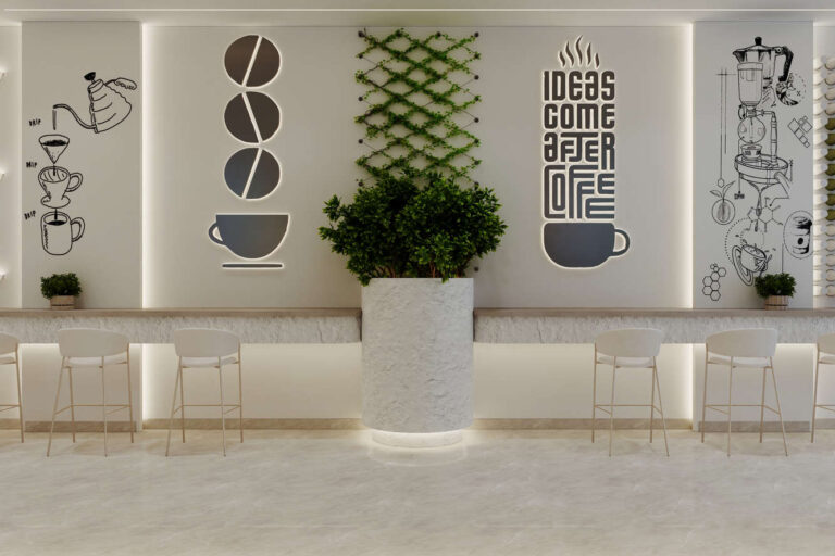 تصميم داخلي لنوندا كافيه -Interior Design for Nonda Cafe _8