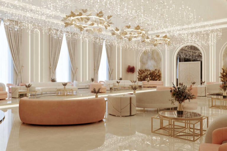 تصميم داخلي لقاعه افراح الدعجم