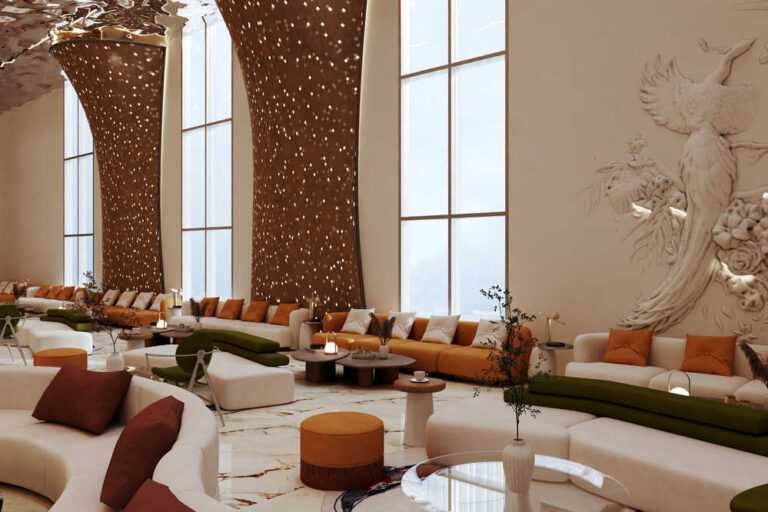 تصميم داخلي لقاعه افراح الدعجم