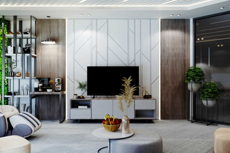 تصميم داخلي مودرن لمكاتب التأمينات الاجتماعية