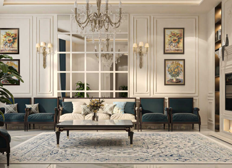 New Classic Interior Design for Qatar Villa