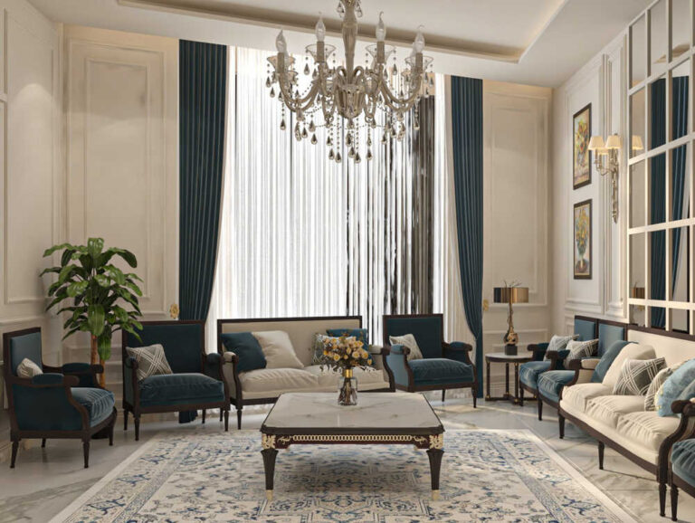 New Classic Interior Design for Qatar Villa