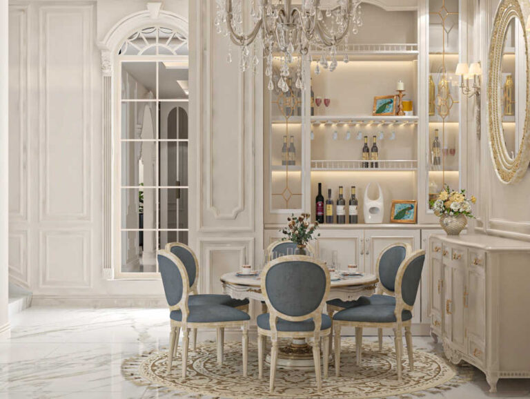 New Classic Interior Design for Qatar Villa