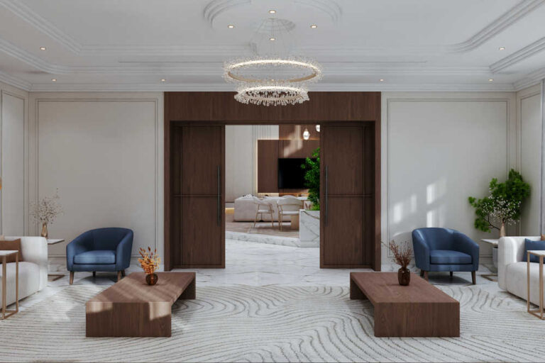 تصميم داخلي مودرن لفيلا الرياض