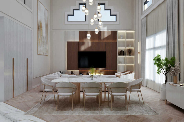 تصميم داخلي مودرن لفيلا الرياض