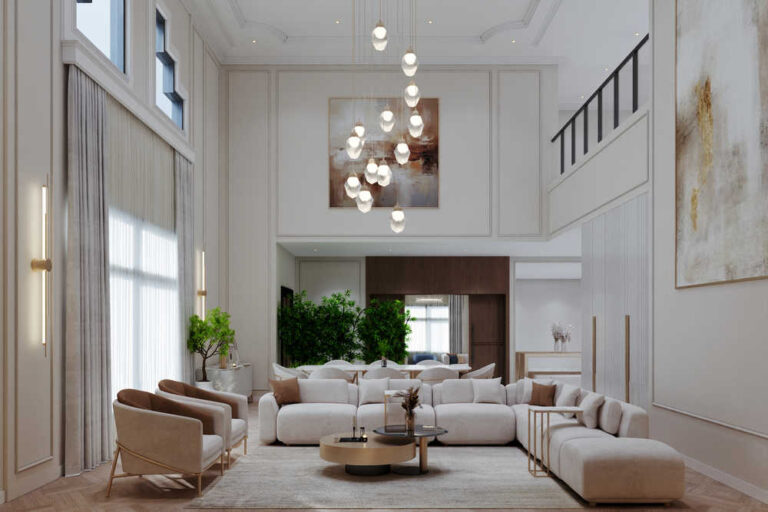 تصميم داخلي مودرن لفيلا الرياض