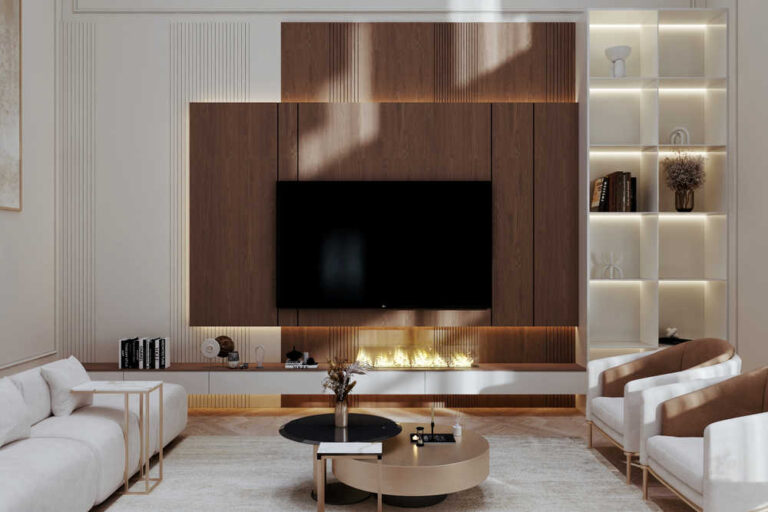 تصميم داخلي مودرن لفيلا الرياض