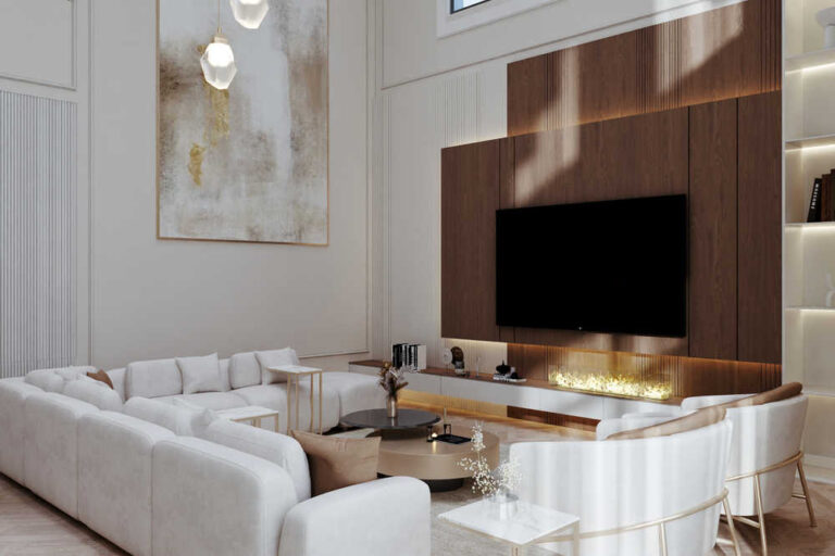 تصميم داخلي مودرن لفيلا الرياض