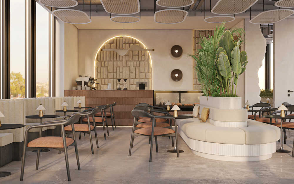 Modern Café Interior Design | Al Durra Al Nadera