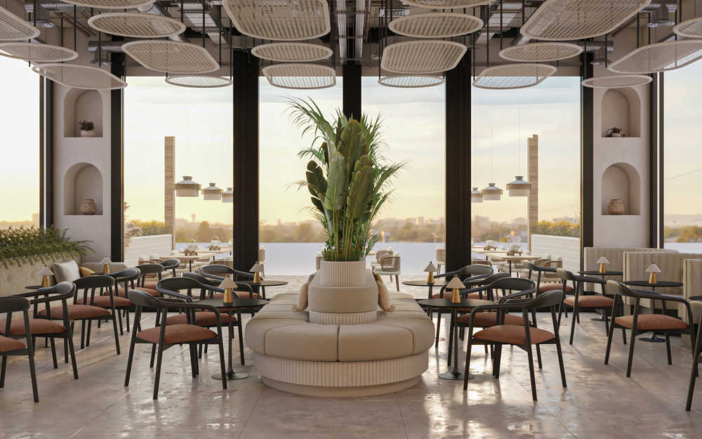 Modern Café Interior Design | Al Durra Al Nadera