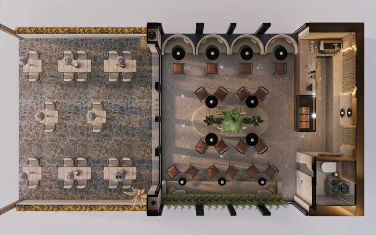 Modern Café Interior Design | Al Durra Al Nadera