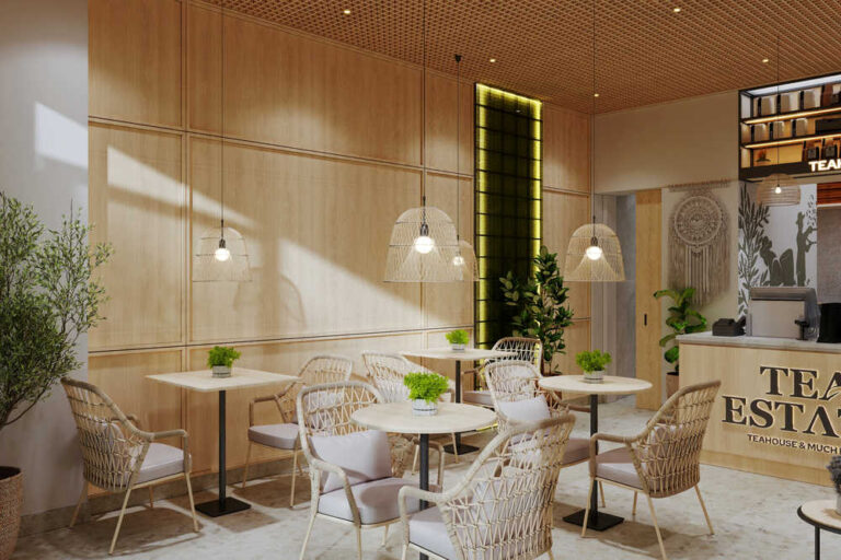 تصميم داخلي مقهى مودرن في الرياض