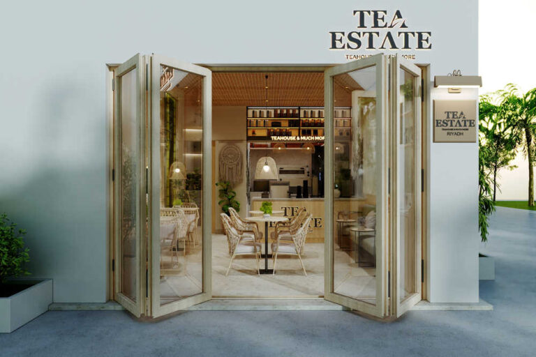 Modern Cafe Interior Design in Riyadh