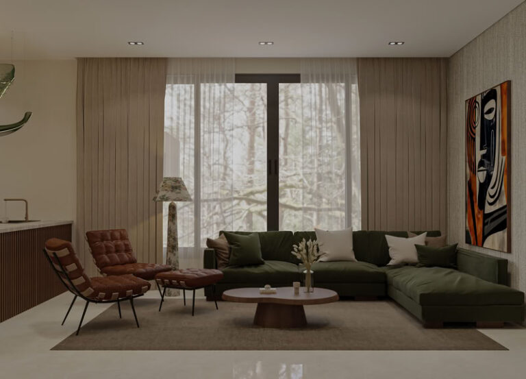 تصميم داخلي مودرن لفيلا سكنية في الرياض