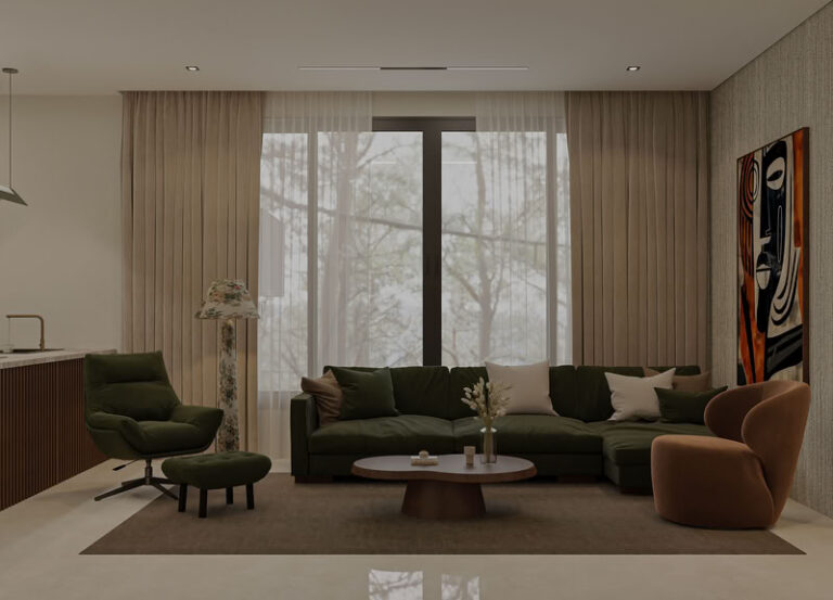 تصميم داخلي مودرن لفيلا سكنية في الرياض