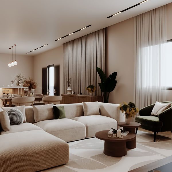 تصميم داخلي مودرن فيلا الرياض 2025