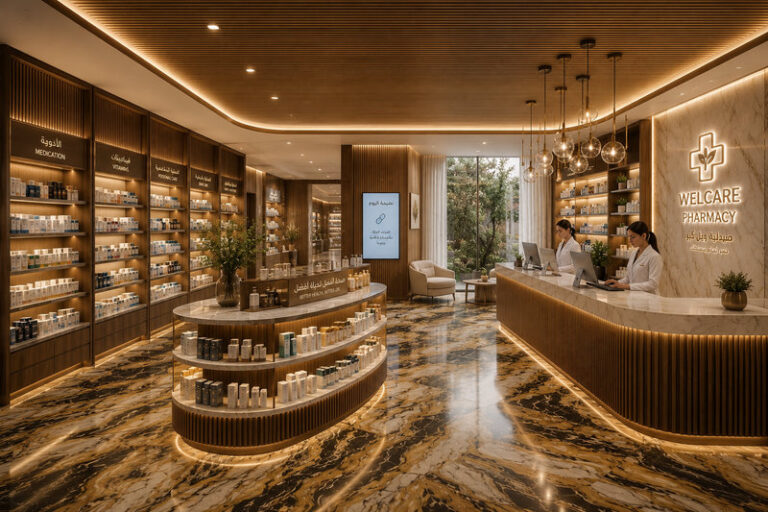 شركة تصميم مراكز تجميل